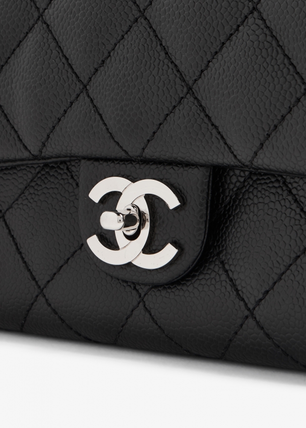 Chanel Pre-Loved Kelly caviar leather top-handle bag for Women - Black in  UAE