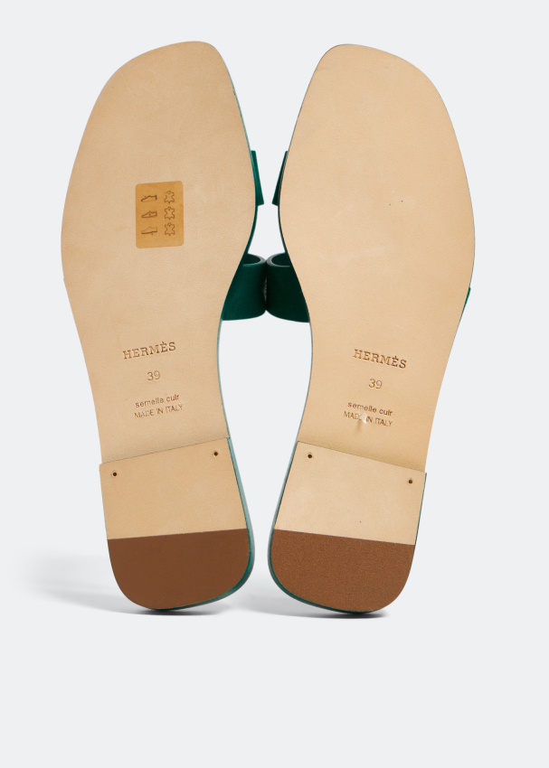 Hermès PreLoved Oran sandals for Women Green in UAE Level Shoes