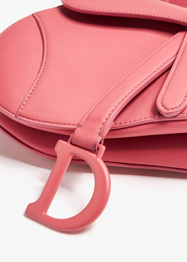 Dior Pre Loved Mini Saddle bag for Women Pink in KSA Level Shoes