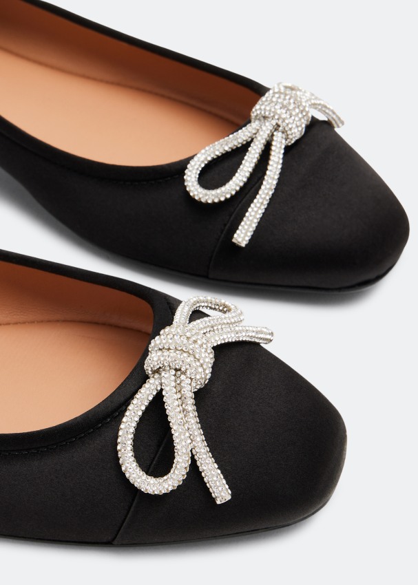 Aquazzura Parisina ballet flats for Women Black in UAE Level Shoes