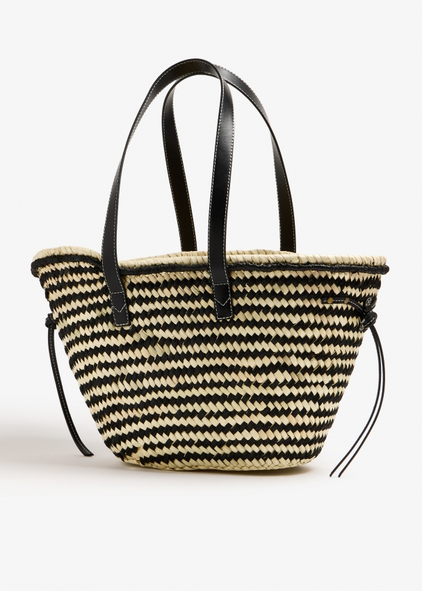 Isabel Marant Cadix raffia basket bag for Women Black in UAE