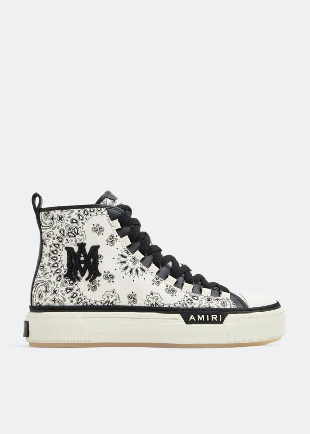 Amiri Bandana MA court hi-top sneakers for Men - White in UAE | Level Shoes