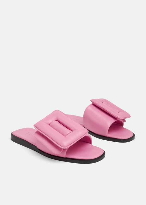BOYY Puffy sandals for Women - Pink in Kuwait | Level Shoes