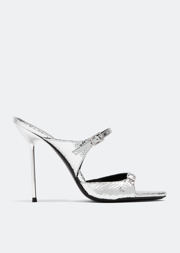 Paris Texas Layla mules for Women - Silver in UAE | Level Shoes