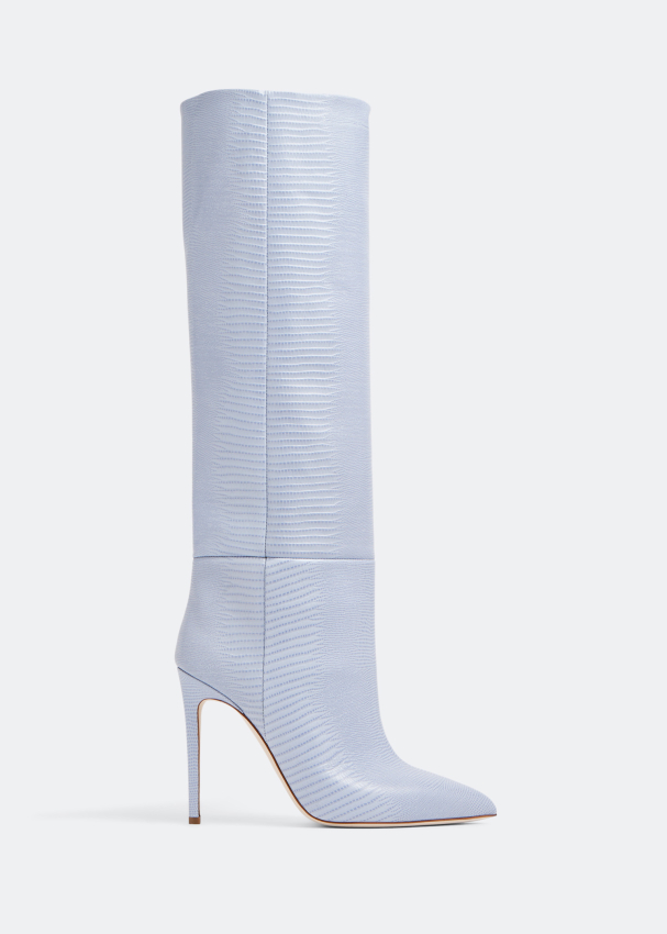 PARIS TEXAS - Leather Crocodile-embossed Boots