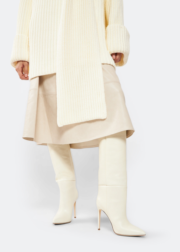 Women's Dolce Zip-Up Boot In White Vegan Leather - Thursday