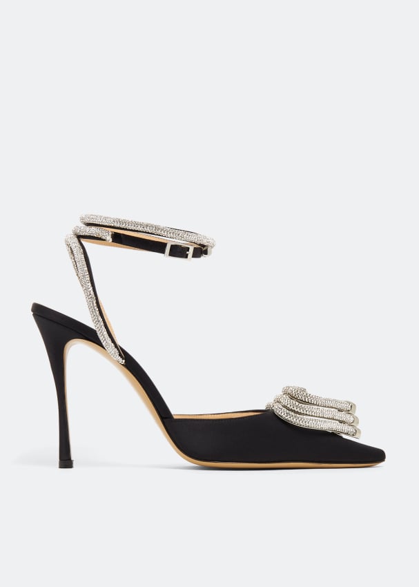Madhara Heart-Shaped Rhinestones Pumps