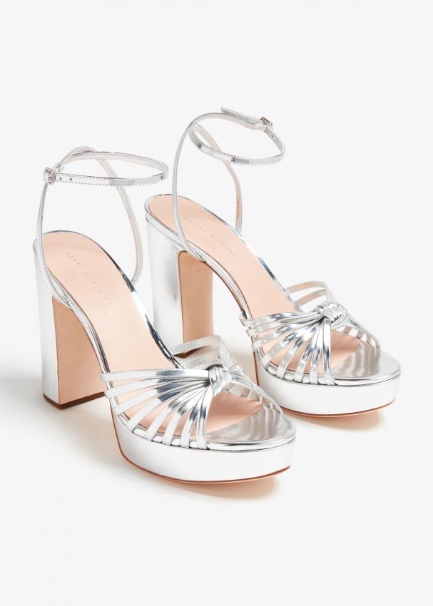 Silver platform on sale sandals