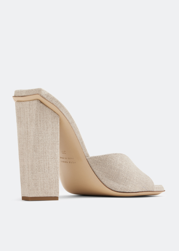 Gia Borghini x RHW Rosie 14 mules for Women - Beige in UAE | Level 