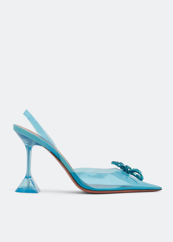 Amina Muaddi Rosie sling pumps for Women - Blue in UAE | Level Shoes