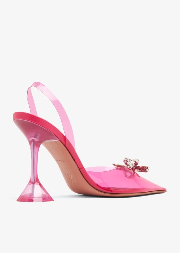 Amina Muaddi Rosie sling pumps for Women - Pink in UAE | Level Shoes