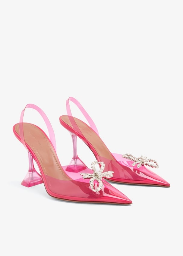 Amina Muaddi Rosie sling pumps for Women - Pink in UAE | Level Shoes