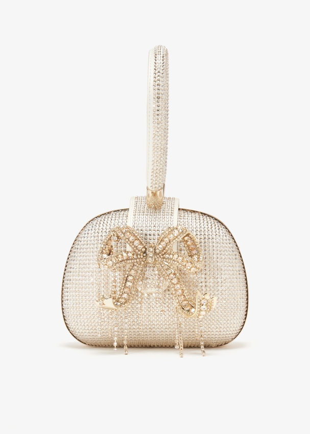 Rhinestone Top Handle Small Bridal Party Clutch main image 1