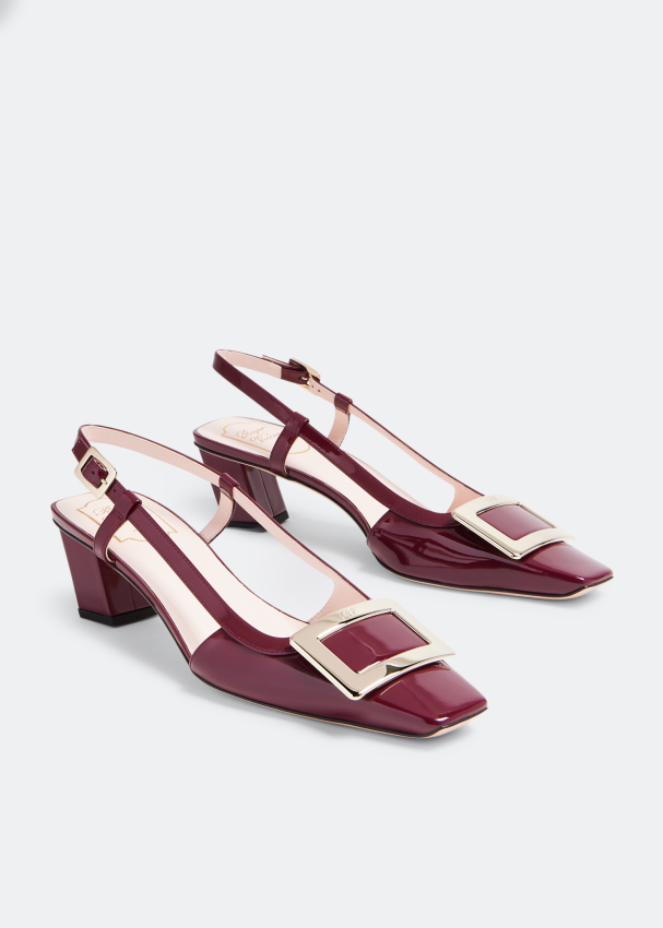 Roger Vivier Belle Vivier slingback pumps for Women - Burgundy in  