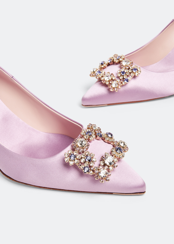 Roger Vivier Flower strass buckle pumps for Women - Purple in UAE ...