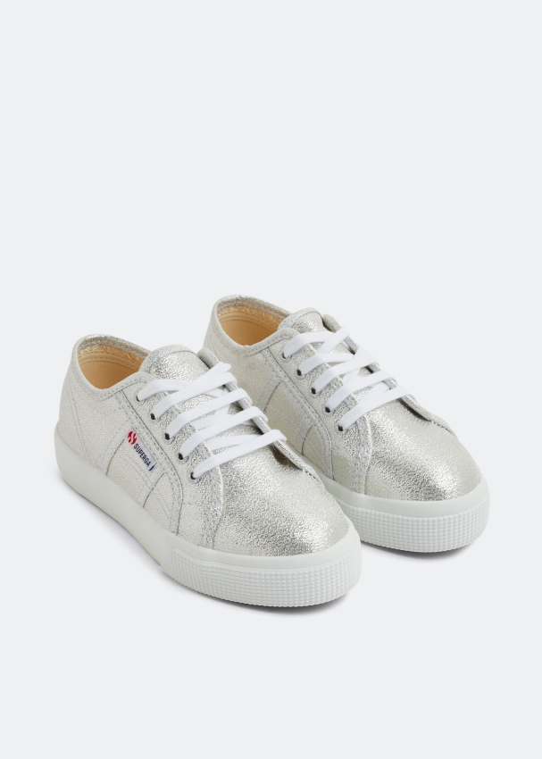 Superga Women's SNEAKERS Sz 9 COTMETU Metallic Sneaker Grey/silver for sale  online | eBay