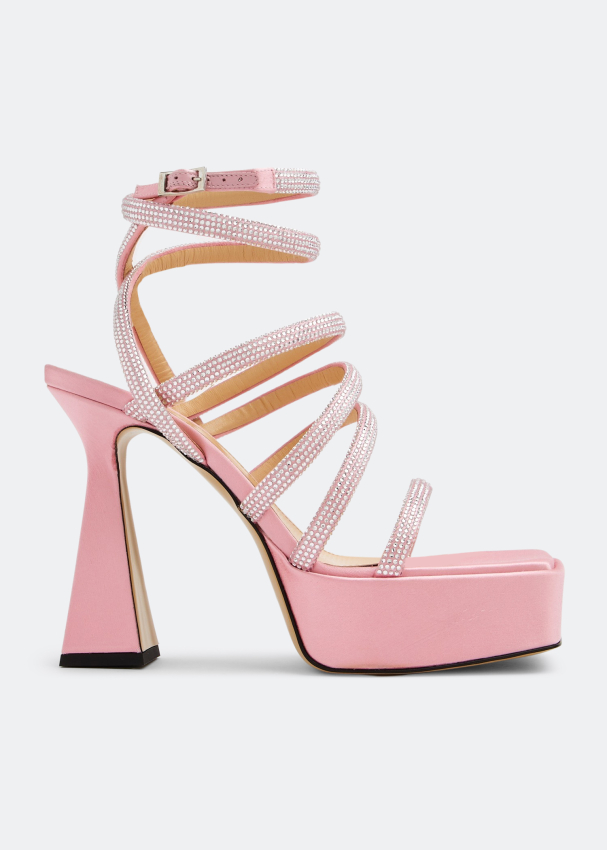 Mach & Mach Sydney platform sandals for Women - Pink in UAE | Level Shoes