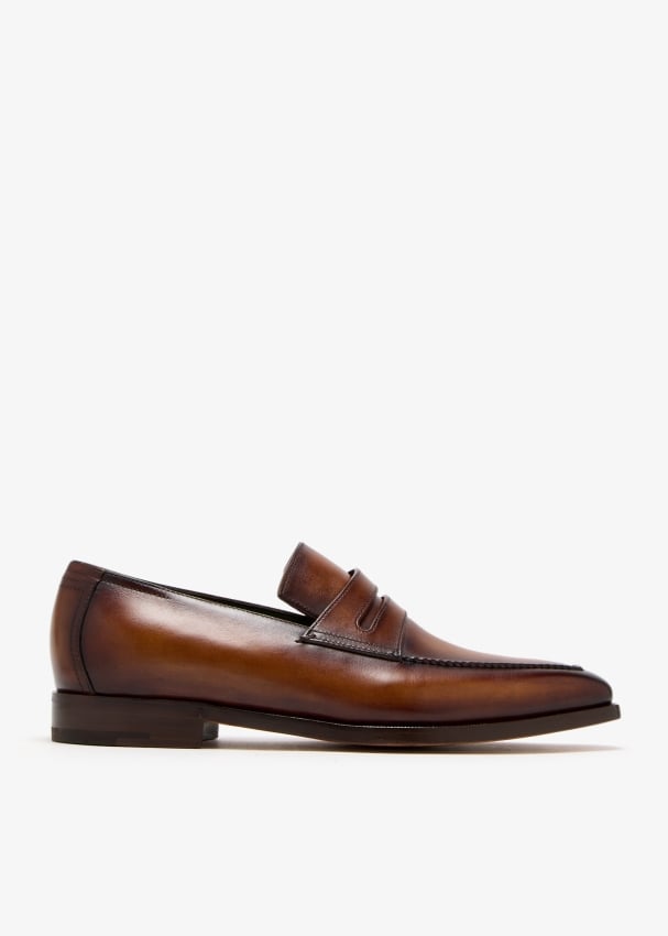 Berluti Andy Demesure leather loafers for Men - Black in UAE | Level Shoes