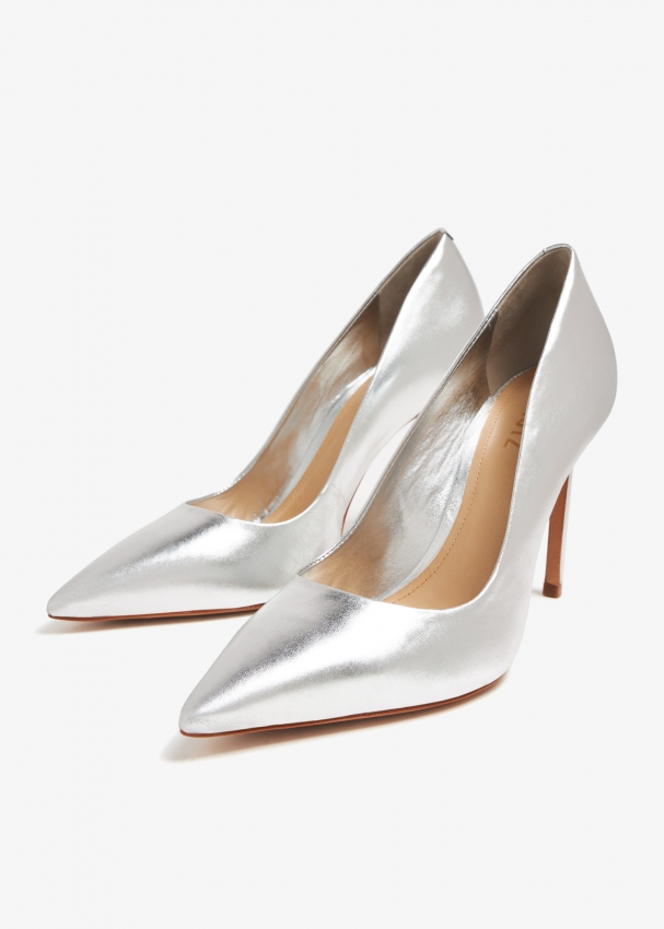 Schutz Lou pumps for Women - Silver in UAE