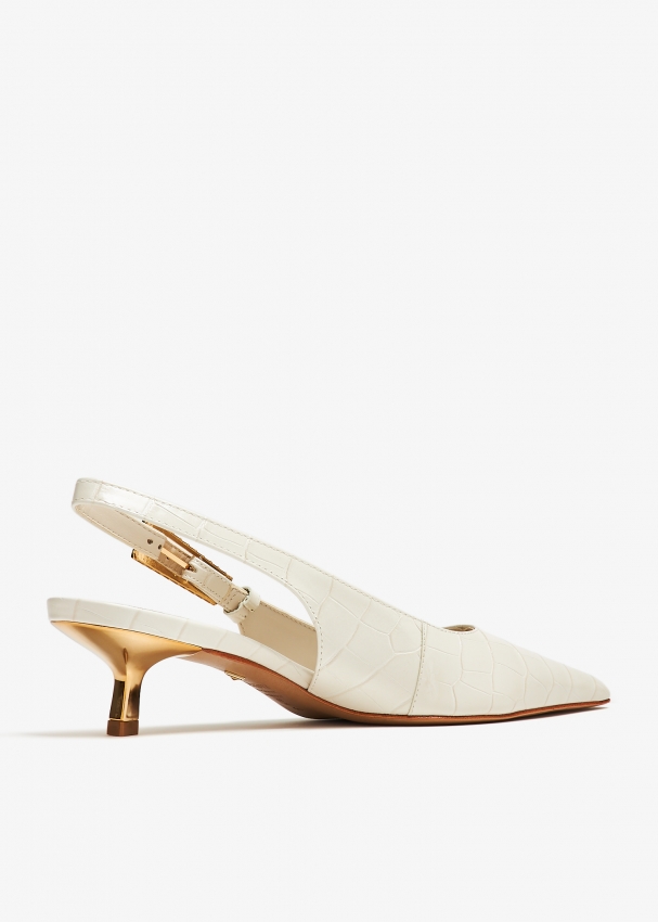 Schutz Ciara Mid pumps for Women Cream in UAE Level Shoes