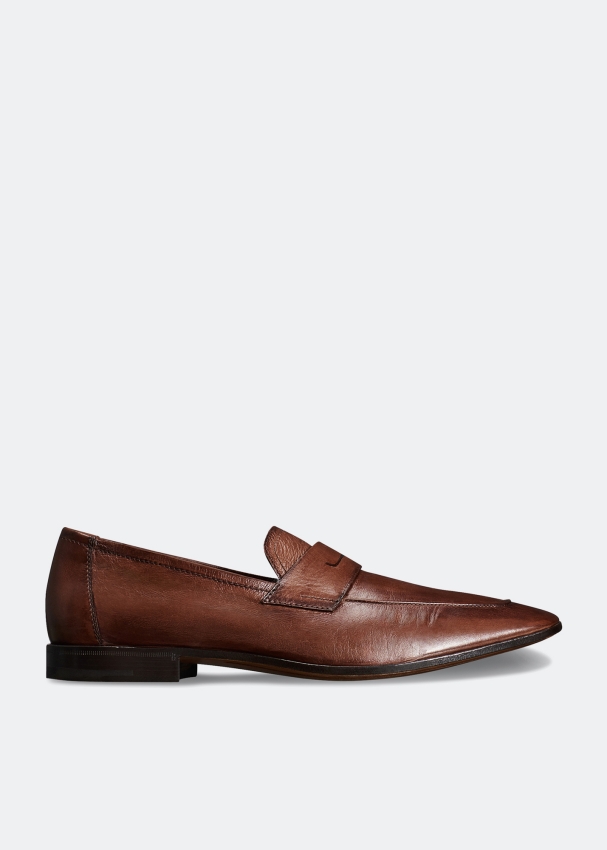 Berluti Lorenzo Kangaroo leather loafers for Men Brown in UAE Level Shoes