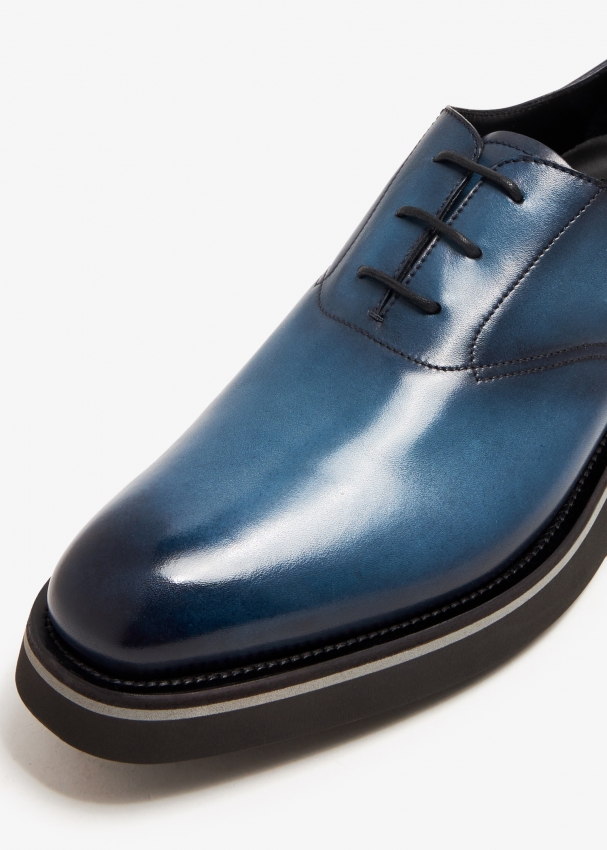 Alessio Padova Scritto Leather Double Monk Shoe | Berluti US