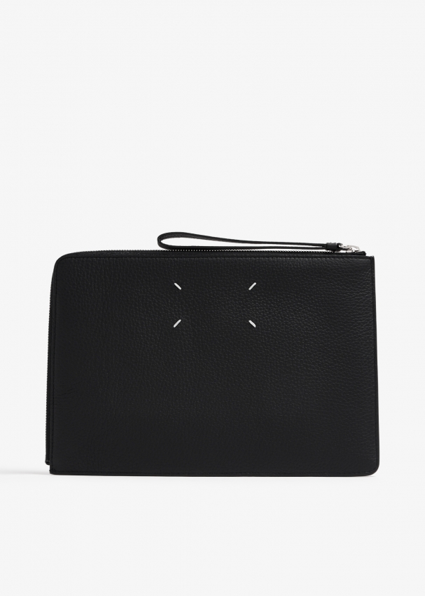 Maison Margiela Four stitches pouch for Men - Black in UAE | Level 
