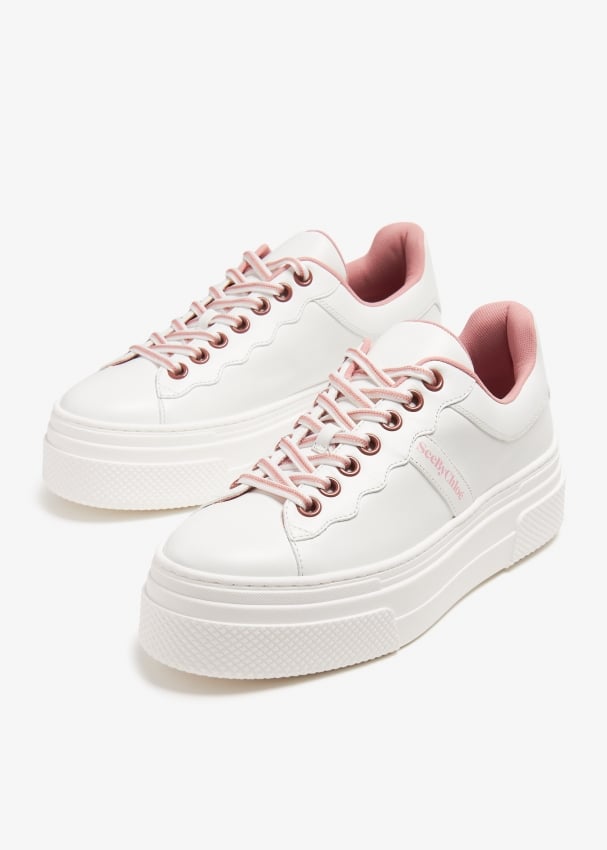 See By Chloe Essie platform sneakers for Women White in KSA Level Shoes