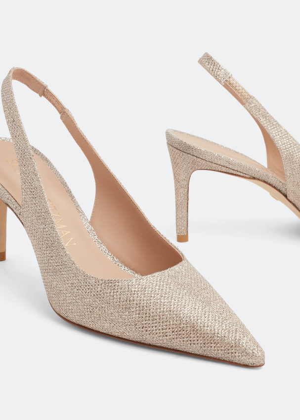 Stuart Weitzman Stuart 75 sling pumps for Women Gold in Qatar Level Shoes