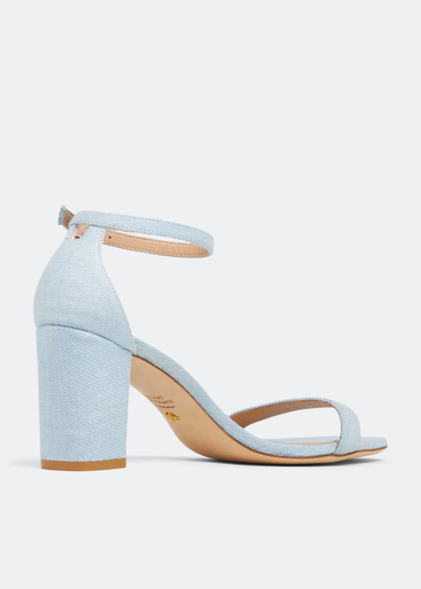Stuart Weitzman Nudistcurve 75 block sandals for Women Blue in KSA Level Shoes