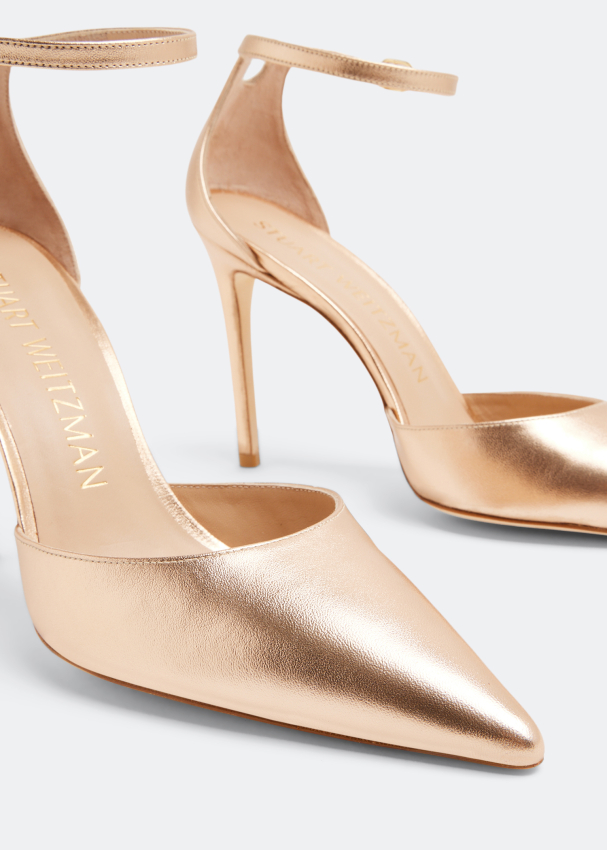 Stuart Weitzman Stuart 100 strap pumps for Women Gold in Kuwait Level Shoes