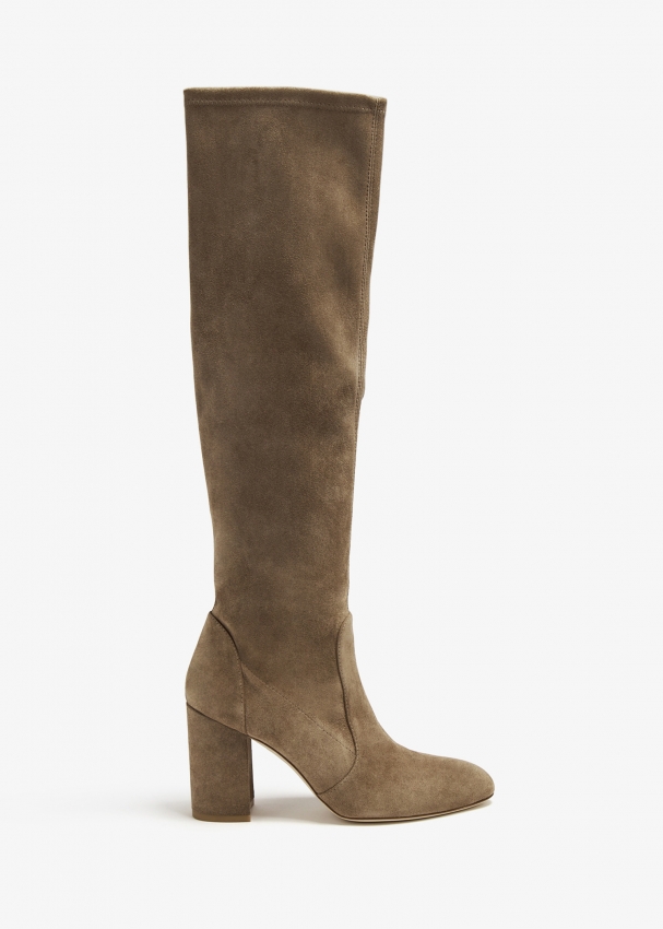 Stuart Weitzman Yuliana 85 slouch boots for Women - Brown in UAE ...