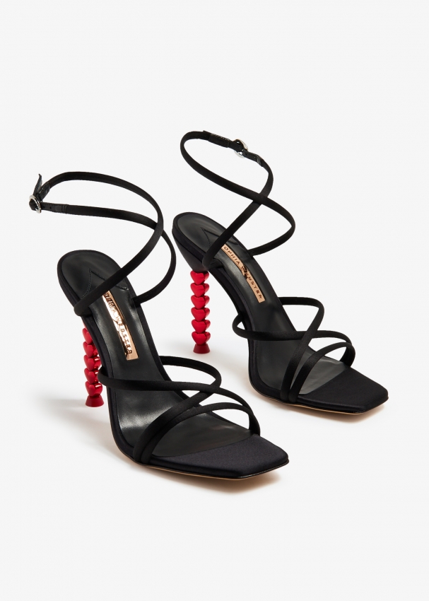 Sophia webster black sandals deals