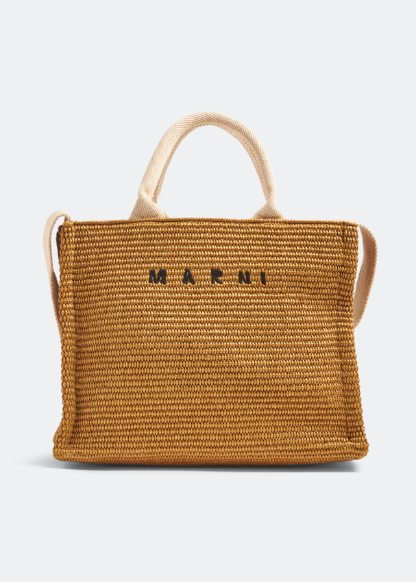 MARNI Raffia-Effect Large Tote Bag (Silk White) – CNCPTS