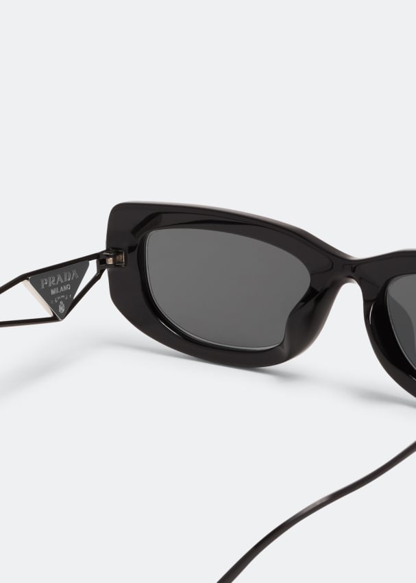 Prada PR 17WS 49 Dark Grey & Black Sunglasses | Sunglass Hut USA