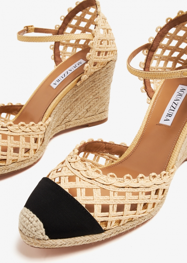 Biaibiza Wedge Espadrilles Suede Black