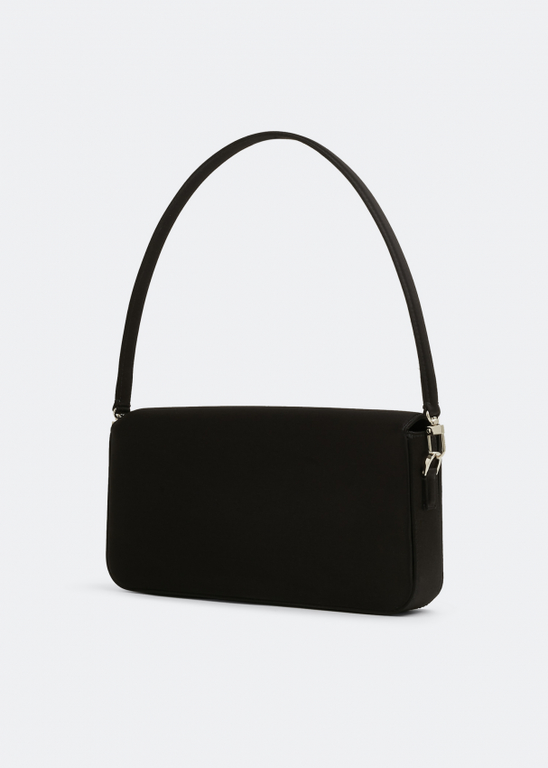 Mach Mach Cosmic Girl satin baguette bag for Women Black in
