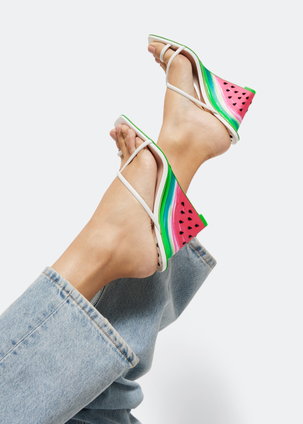 Sophia Webster Brooke Watermelon wedge sandals for Women White