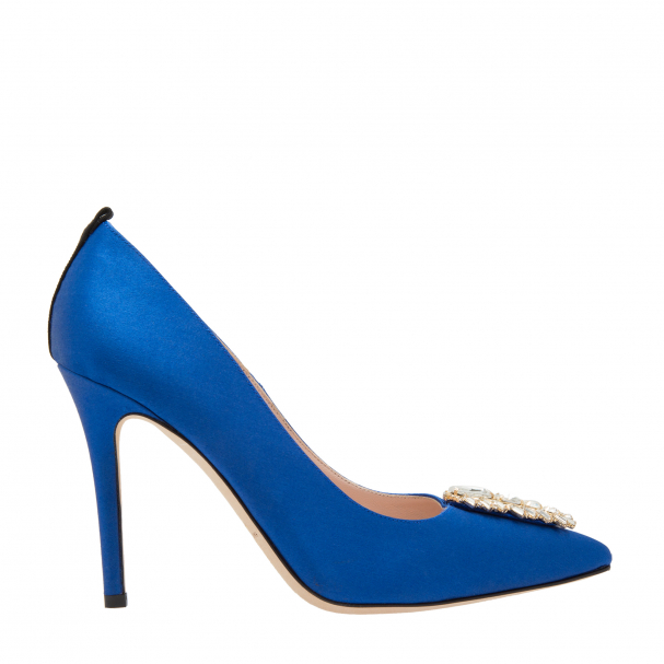 Sarah Jessica Parker Tempest satin pumps for Women - Blue in UAE ...