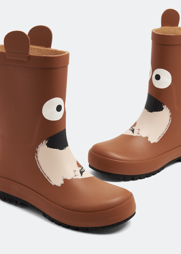 Stella McCartney Bear rain boots for Kids Unisex Brown in KSA Level Shoes