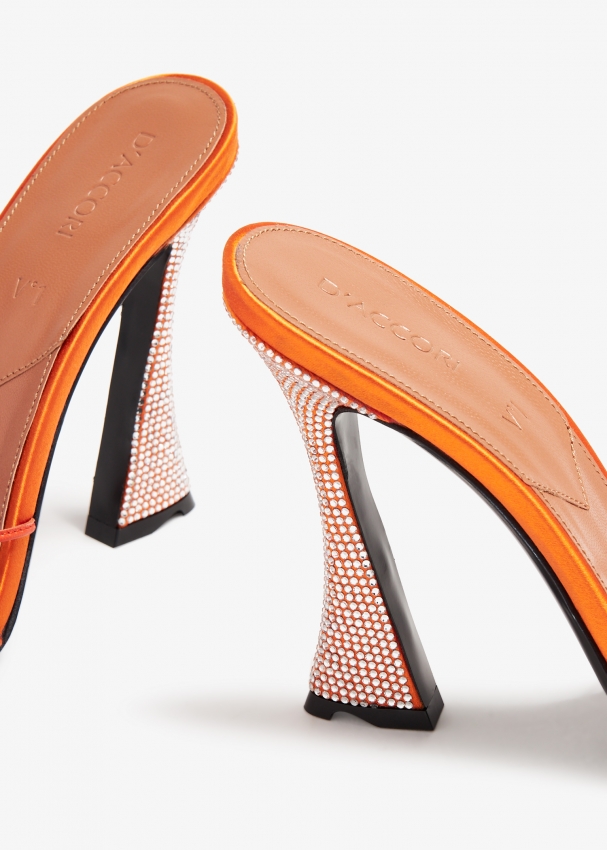 D Accori Lust mules for Women Orange in UAE Level Shoes