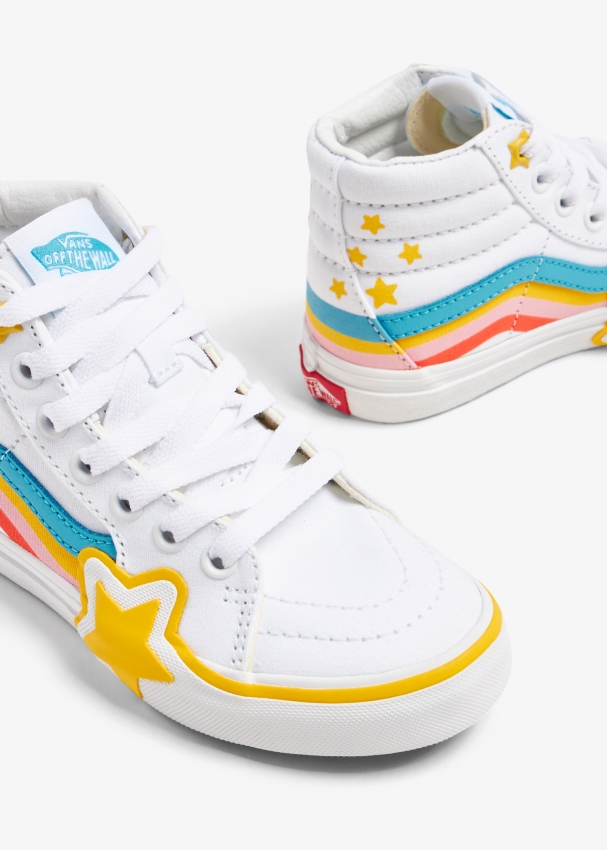 Vans Sk8-Hi Rainbow star sneakers for Unisex - White in UAE | Level Shoes