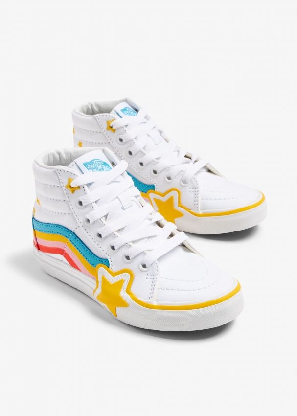 Vans Sk8-Hi Rainbow star sneakers for Unisex - White in UAE | Level Shoes