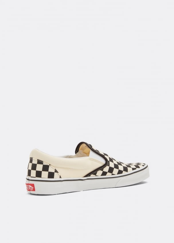 Checkered slip on sneakers 2025