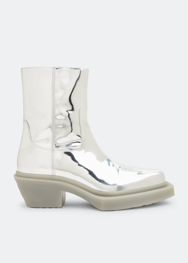 Mens silver boots hotsell