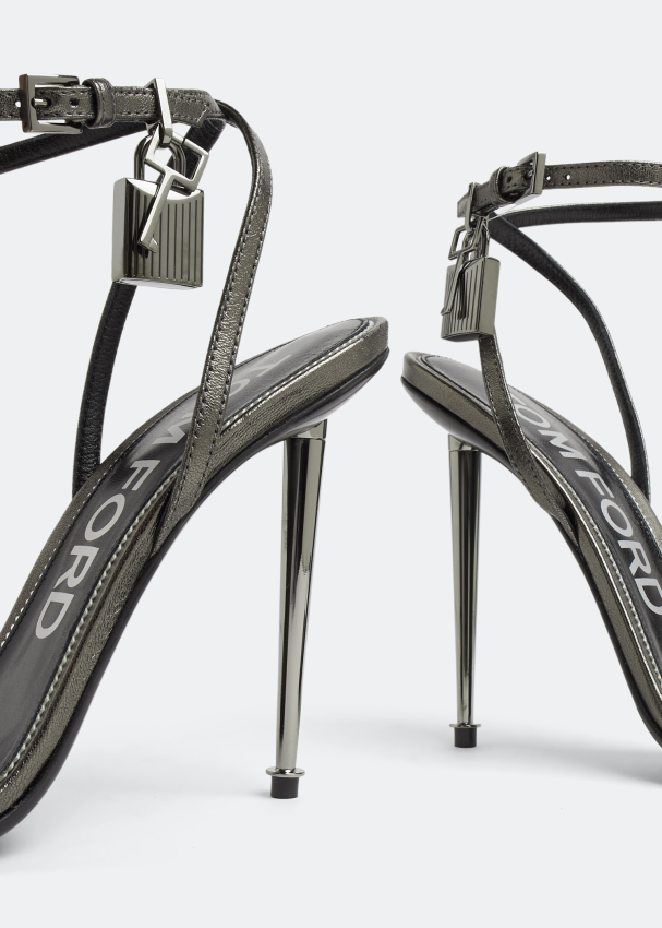Tom Ford Padlock naked sandals for Women - Metallic in UAE