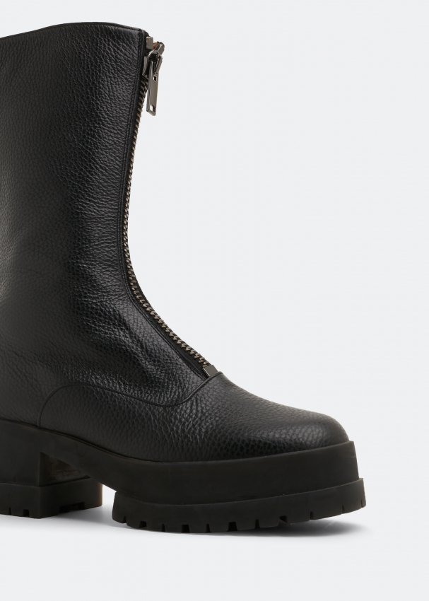 Robert Clergerie Wallace leather boots for Women Black in KSA Level Shoes
