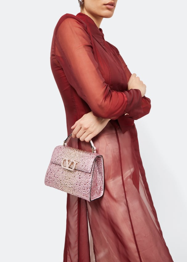 Valentino Garavani VSling mini top-handle bag for Women - Pink in KSA