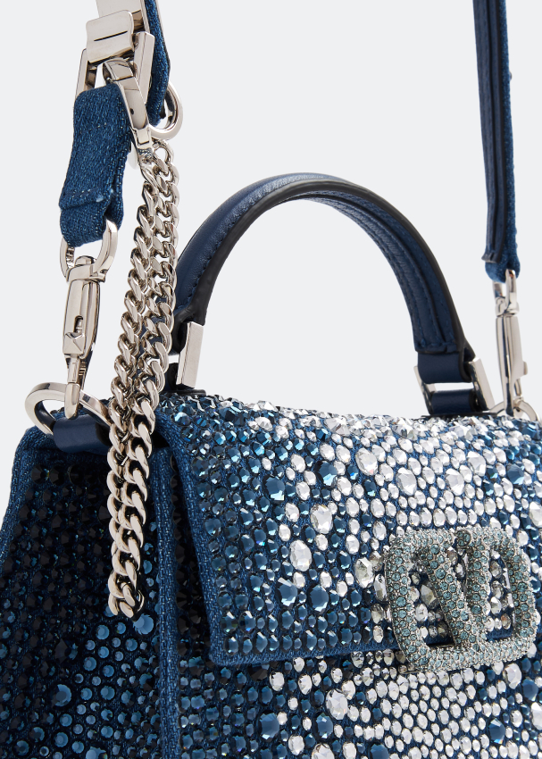 Valentino Garavani VSling mini top handle bag for Women Blue in Kuwait Level Shoes