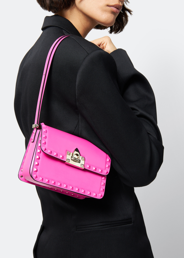 Valentino Garavani Rockstud23 small shoulder bag for Women - Pink in ...